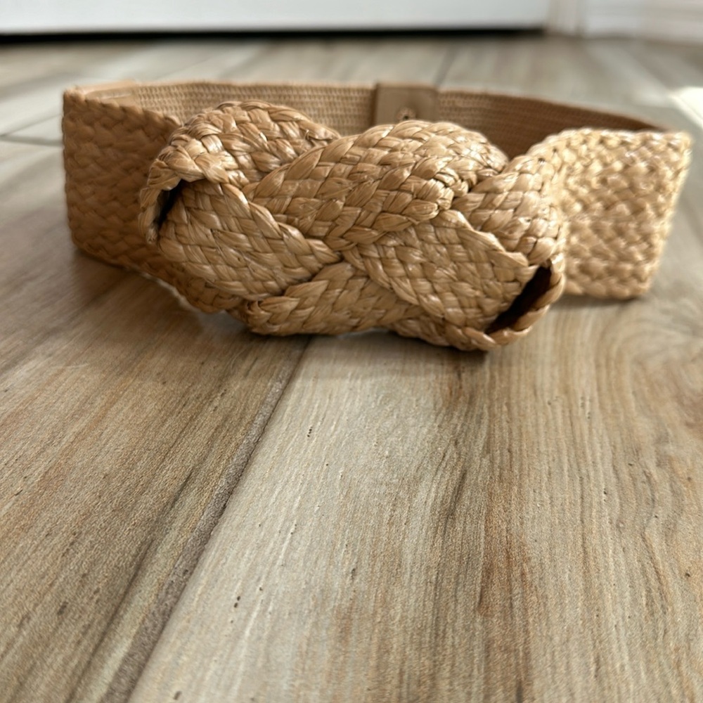 Braided Tan Women's Belt